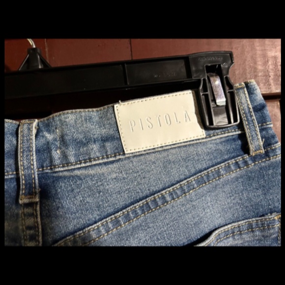 Pistola Distressed Frayed Hem Button Fly Cut Off Denim Shorts Size 27 - NWT - Picture 9 of 13